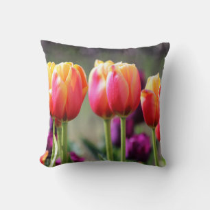 Falln Tulips Aflame Cushion