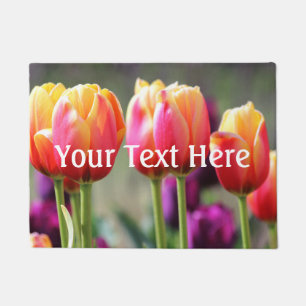 Falln Tulips Aflame Doormat
