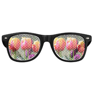 Falln Tulips Aflame Retro Sunglasses