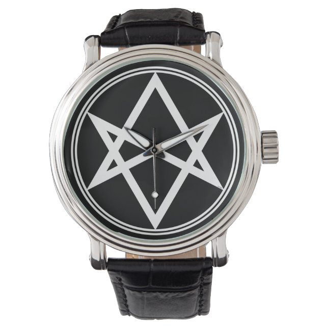 Falln Unicursal Hexagram White Watch (Front)