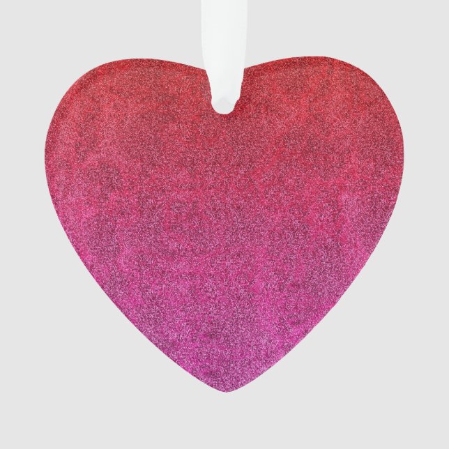 Falln Valentine Glitter Gradient Ornament (Front)