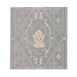 Falln Vintage Leather and Gold Notepad