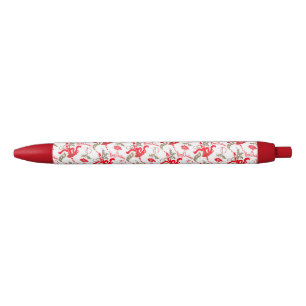 Falln Vintage Merry Christmas Candles Black Ink Pen