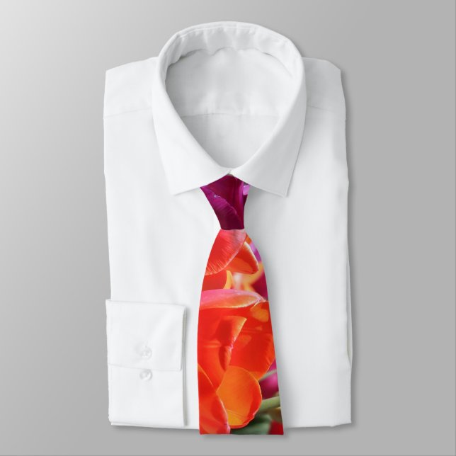 Falln Warm Tulips Tie (Tied)