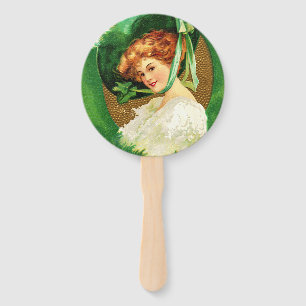 Falln Wearing of the Green Hand Fan