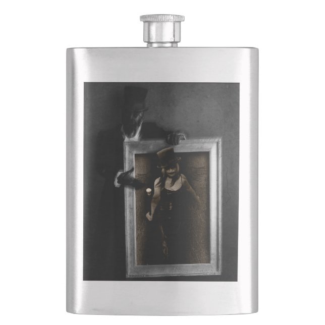 Falln Welcome To My World Hip Flask (Front)