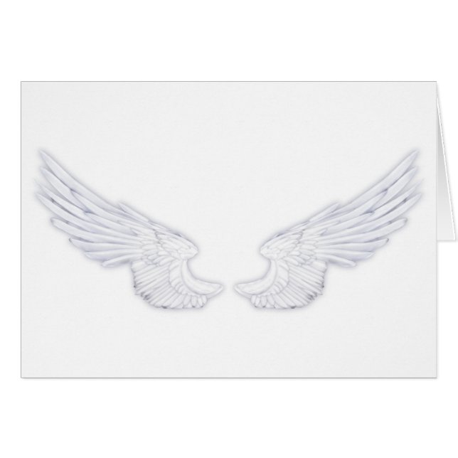 Falln White Angel Wings (Front Horizontal)