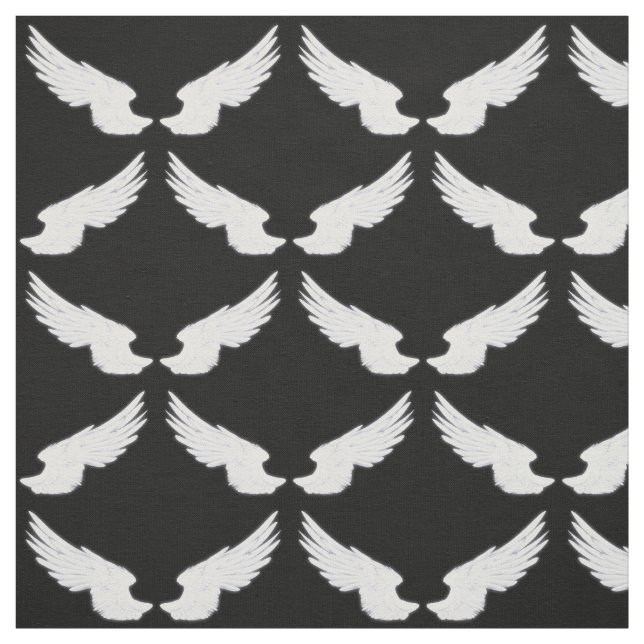 Falln White Angel Wings Fabric (Swatch)