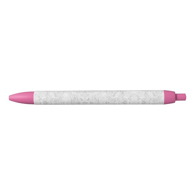 Falln White Lace Black Ink Pen (Front)