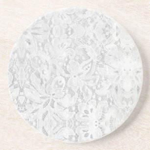 Falln White Lace Coaster