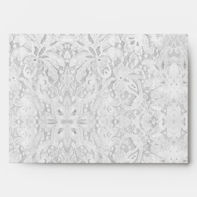 Falln White Lace Envelope (Front)