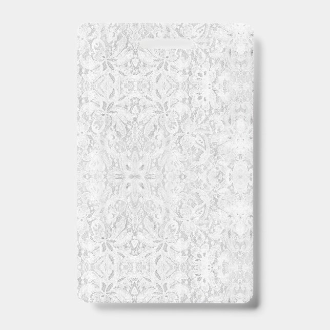 Falln White Lace ID Badge (Front)