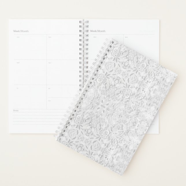Falln White Lace Planner (Display)