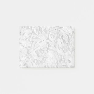 Falln White Lace Post-it Notes