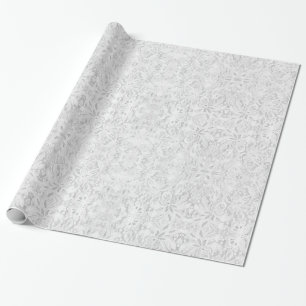 Falln White Lace Wrapping Paper