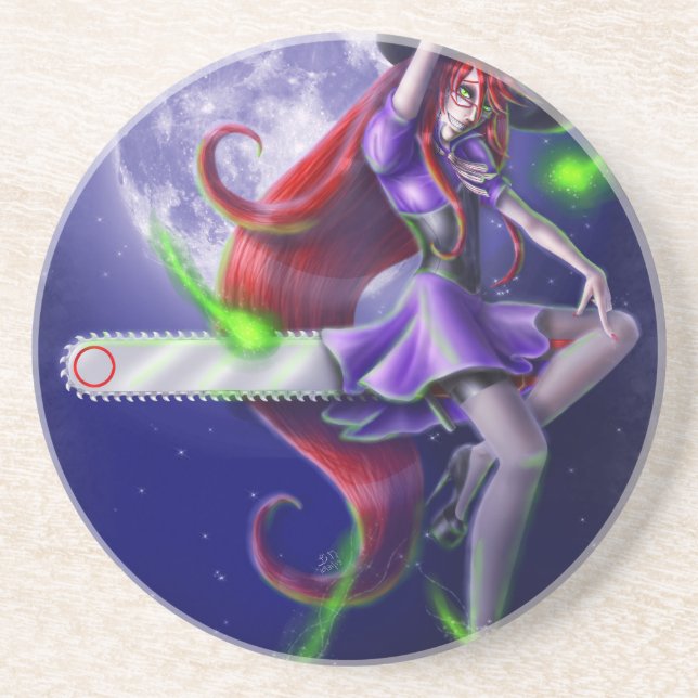 Falln Witchy PinUp Coaster (Front)