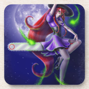 Falln Witchy PinUp Coaster