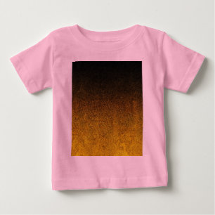 Falln Yellow & Black Glitter Gradient Baby T-Shirt