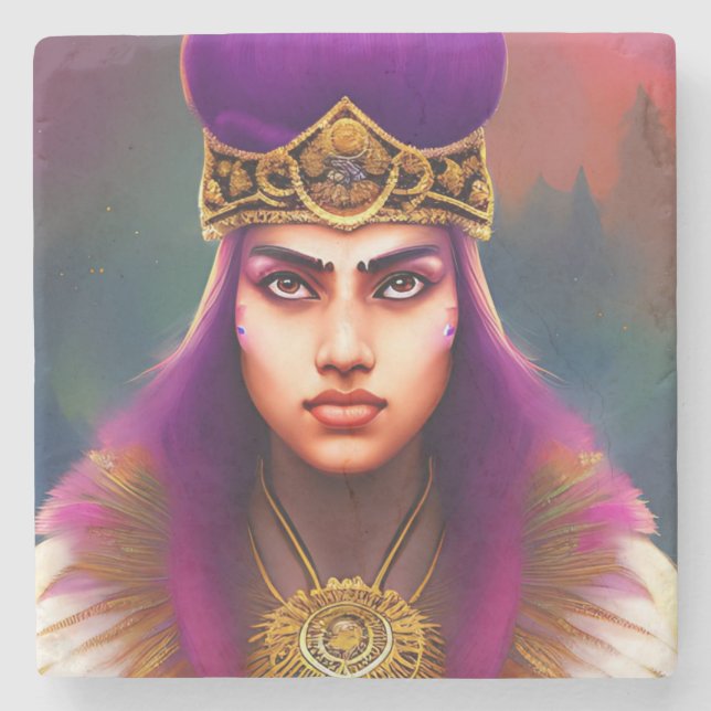Fallon Fierce Freedom Warrior, Stone Coaster (Front)