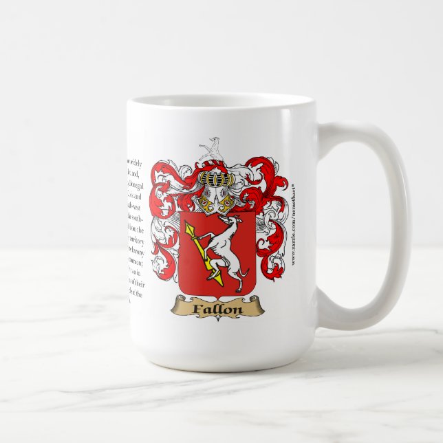 Fallon, the Origin, the Meaning and the Crest Coffee Mug (Right)