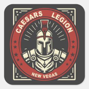 Fallout New Vegas Caesars Legion Square Sticker