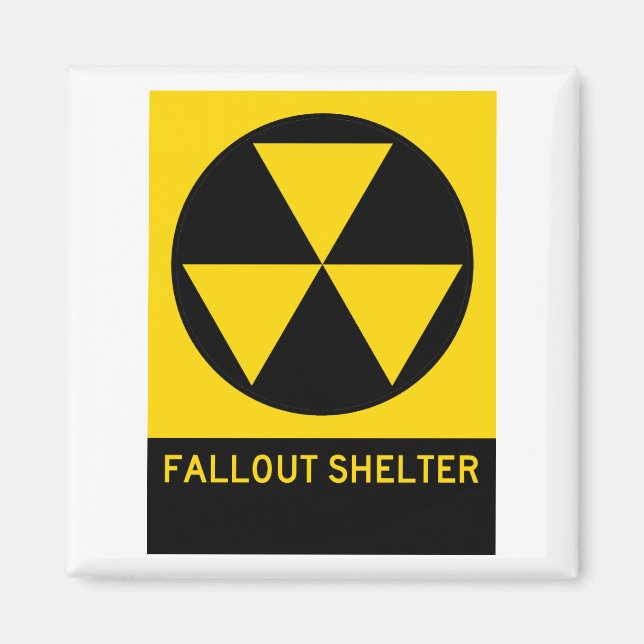 Fallout Shelter Highway Sign Magnet (Front)