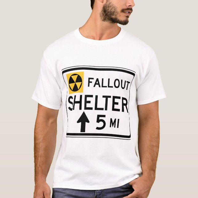 Fallout Shelter Sign T-Shirt (Front)