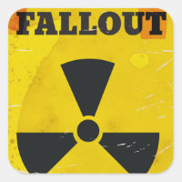 Fallout Shelter vintage warning poster