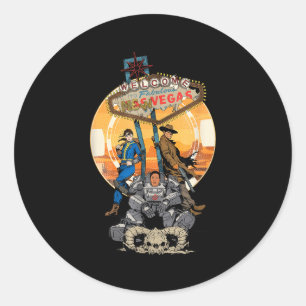 Fallout - Welcome To Fabulous New Vegas  Classic Round Sticker