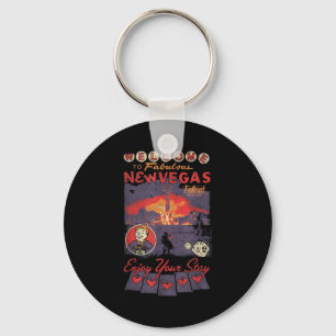 Fallout Welcome To Fabulous New Vegas Vintage Vide Key Ring