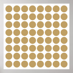Fallow Neutral Dots Poster