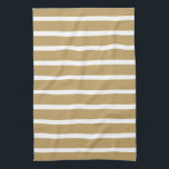 Fallow Neutral Stripes Tea Towel<br><div class="desc">Horizontal stripe patterns in a warm neutral colour palette.</div>