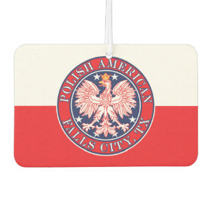 Falls City Texas Polish American Eagle Car Air Freshener