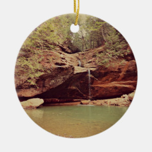 Falls in the Forest Ceramic Tree Decoration