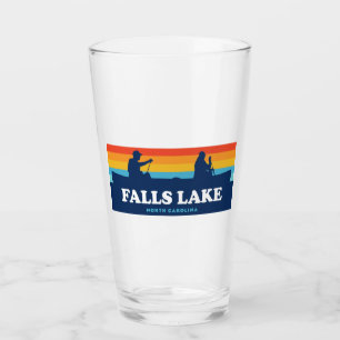 Falls Lake North Carolina Canoe Glass
