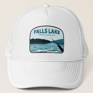 Falls Lake North Carolina Fishing Rod Trucker Hat