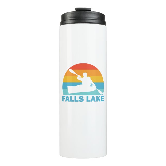 Falls Lake North Carolina Kayak Thermal Tumbler (Front)