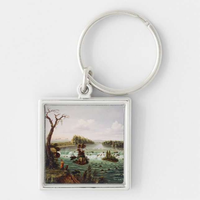 Falls of Saint Anthony by Henry Lewis Key Ring (Front)
