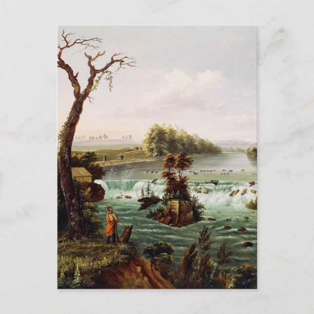 Falls of Saint Anthony by Henry Lewis Postcard (Front)