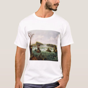 Falls of Saint Anthony by Henry Lewis T-Shirt