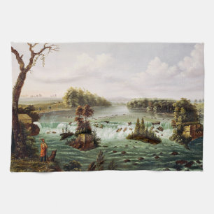 Falls of Saint Anthony by Henry Lewis Tea Towel