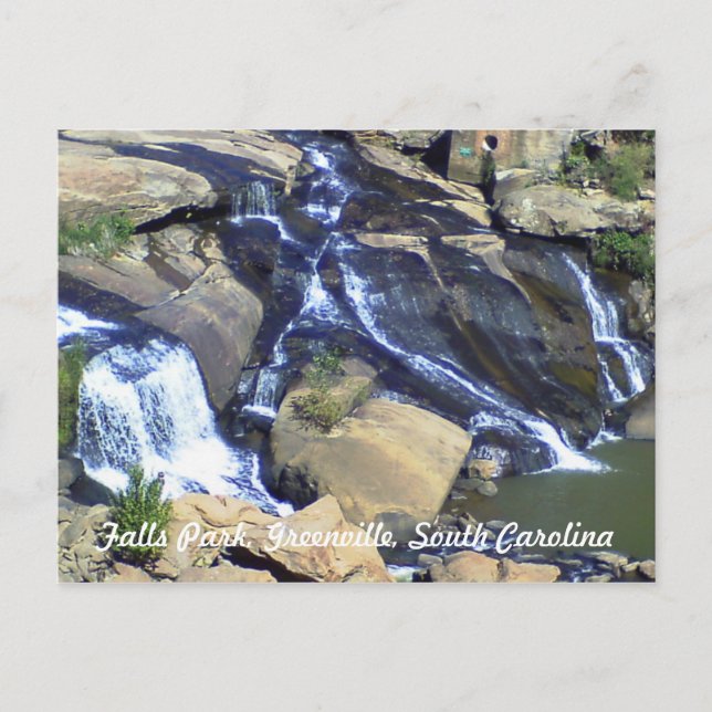Falls Park, Greenville, SC Postcard (Front)