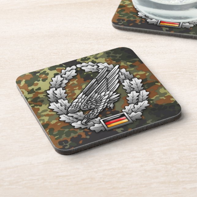 Fallschirmjägertruppe Barettabzeichen Coaster (Left Side)