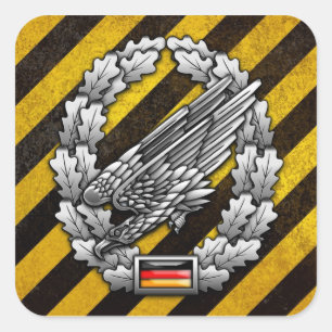 Fallschirmjägertruppe Barettabzeichen Square Sticker