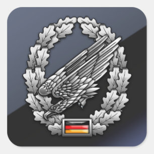 Fallschirmjägertruppe Barettabzeichen Square Sticker