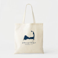 Falmouth Cape Cod Map with Heart | GUEST BAG