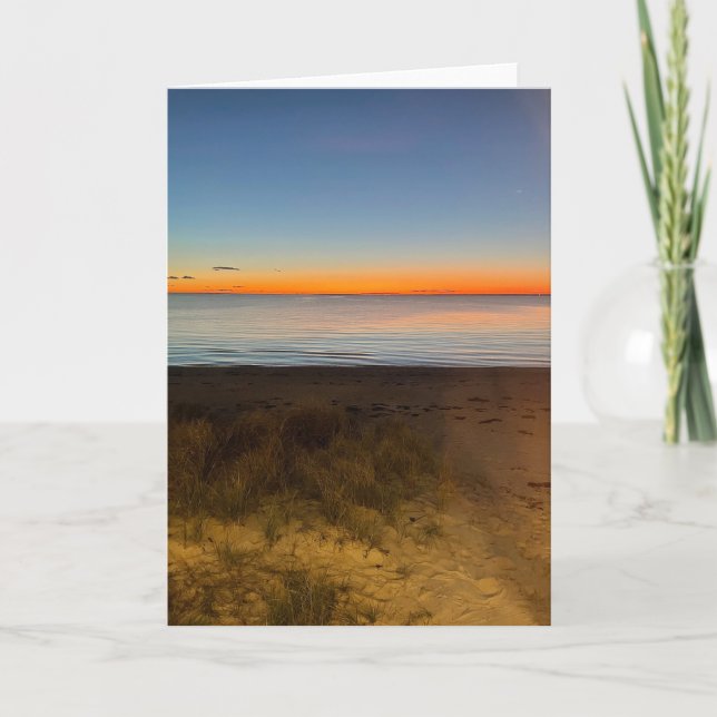 Falmouth Cape Cod Sunset Greeting Card (Front)