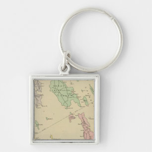Falmouth Foreside, adjacent islands, Casco Bay Key Ring