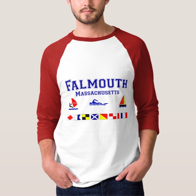 Falmouth MA Signal Flag T-Shirt (Front)