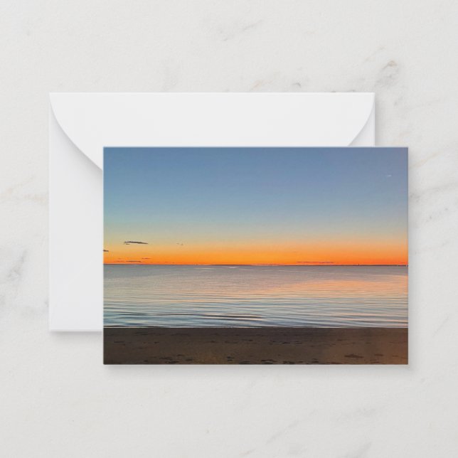 Falmouth Massachusetts Cape Cod Sunset Card (Front)